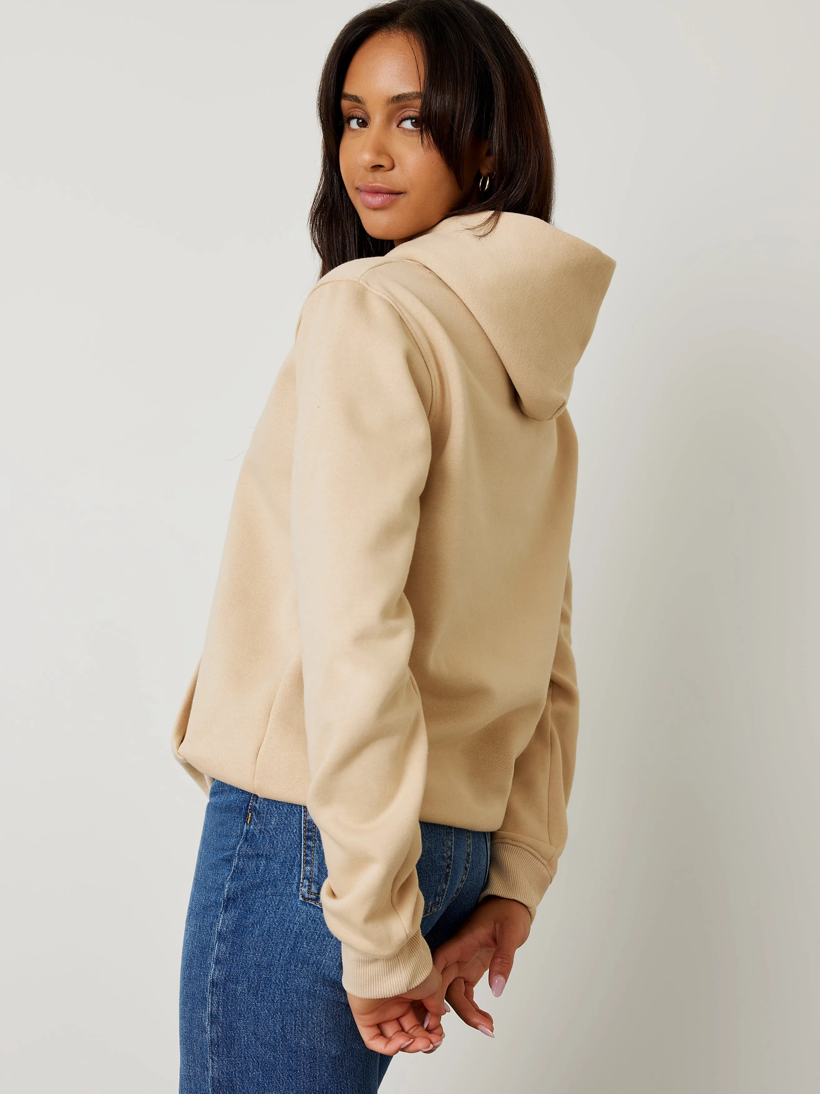 Premium Heavyweight Hoodie - GARDE Broderie - Beige