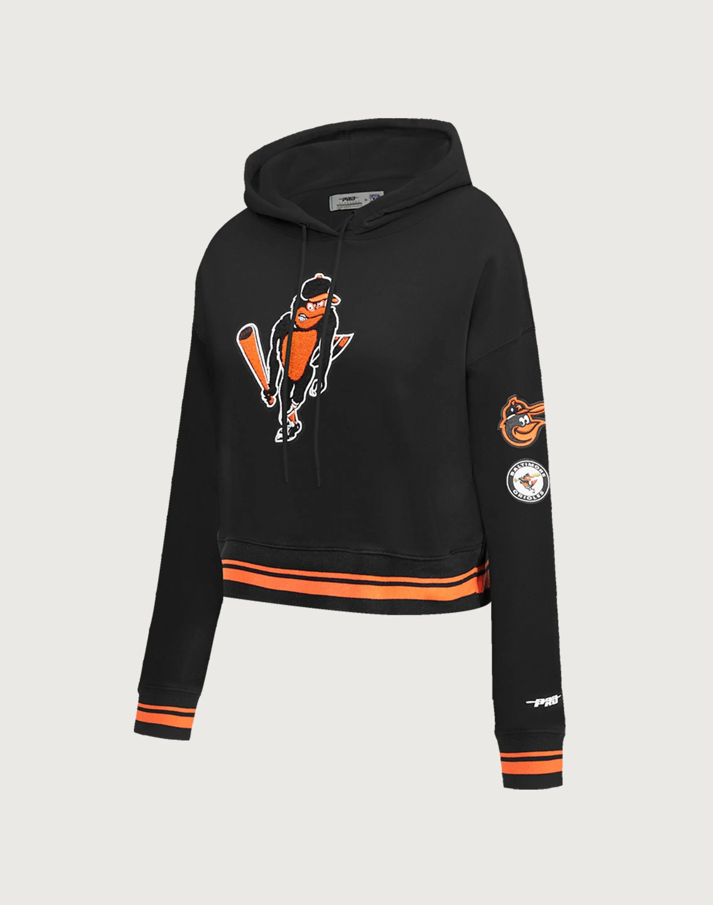 Pro Standard Baltimore Orioles Retro Classic Rib Cropped Hoodie