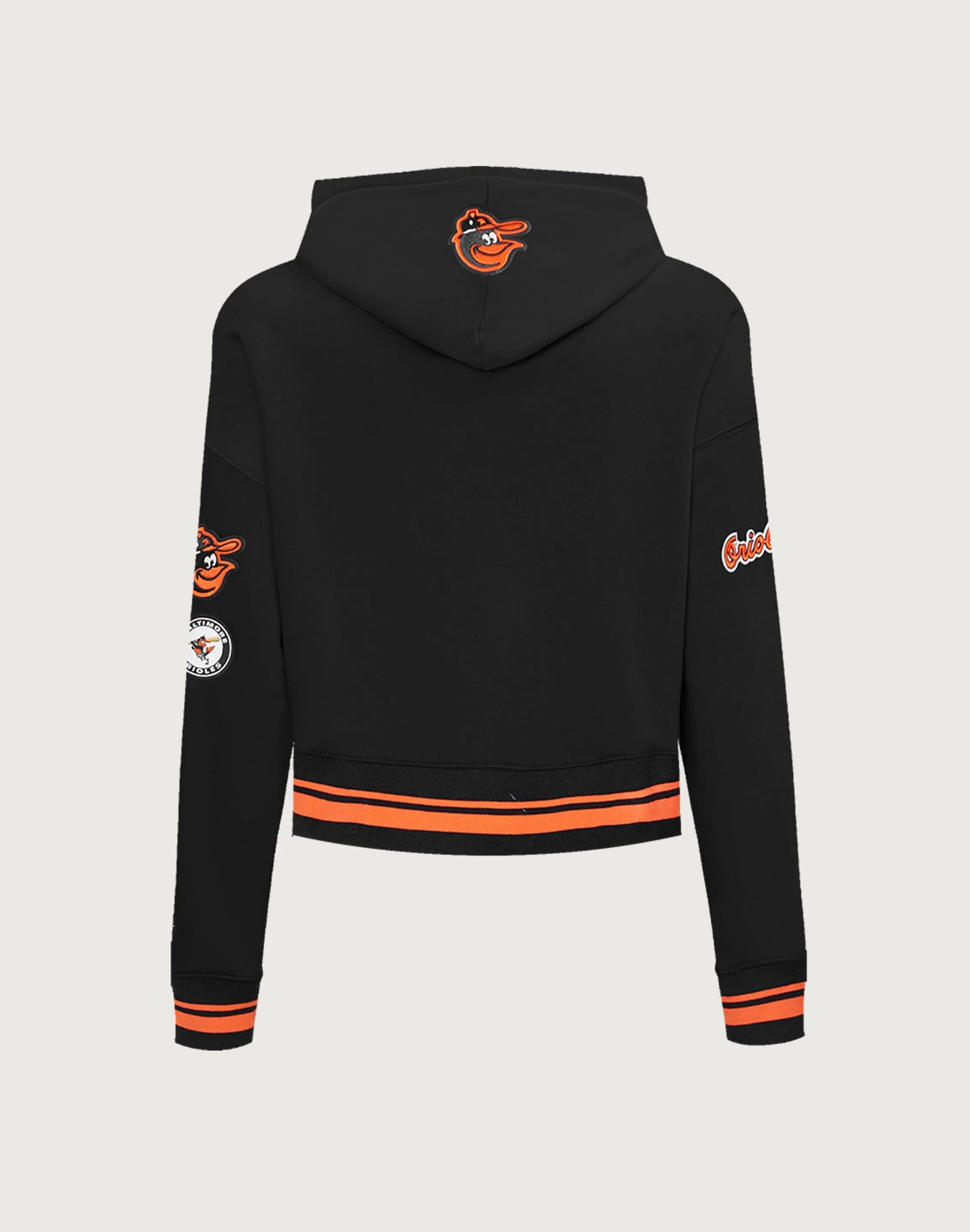 Pro Standard Baltimore Orioles Retro Classic Rib Cropped Hoodie