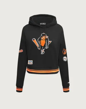Pro Standard Baltimore Orioles Retro Classic Rib Cropped Hoodie