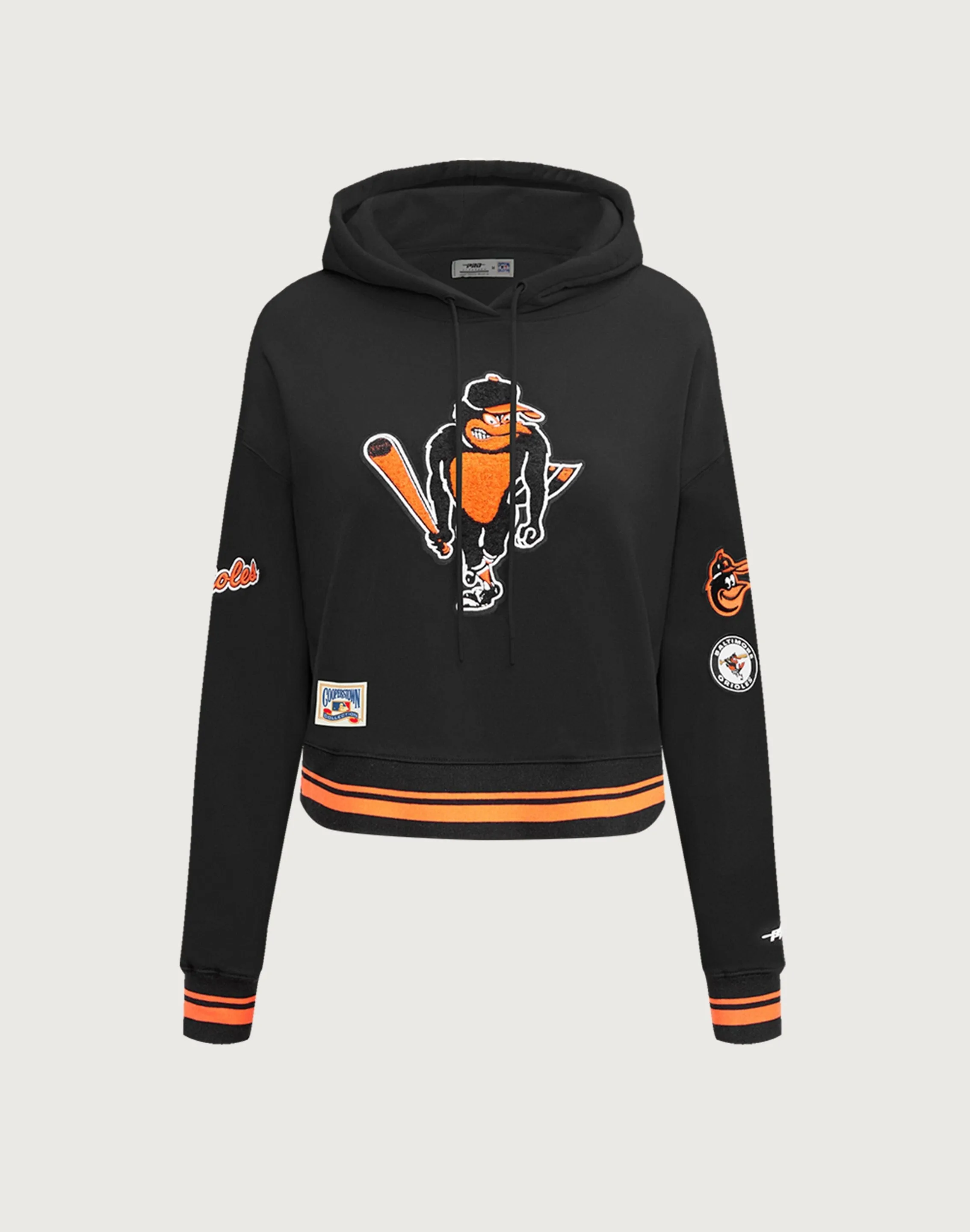 Pro Standard Baltimore Orioles Retro Classic Rib Cropped Hoodie