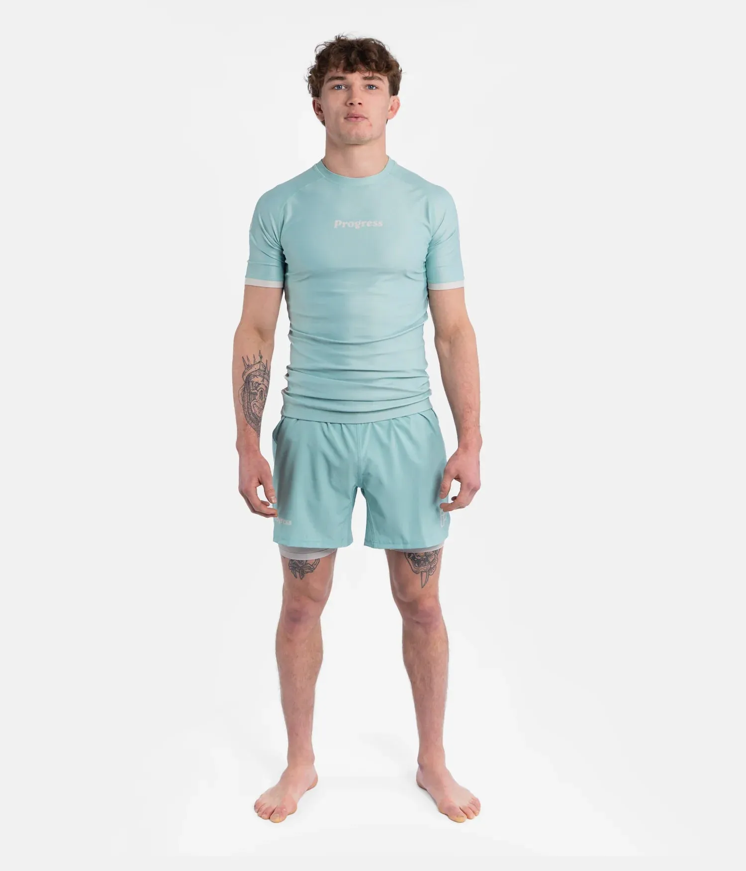 Progress Academy  Mint Hybrid Shorts