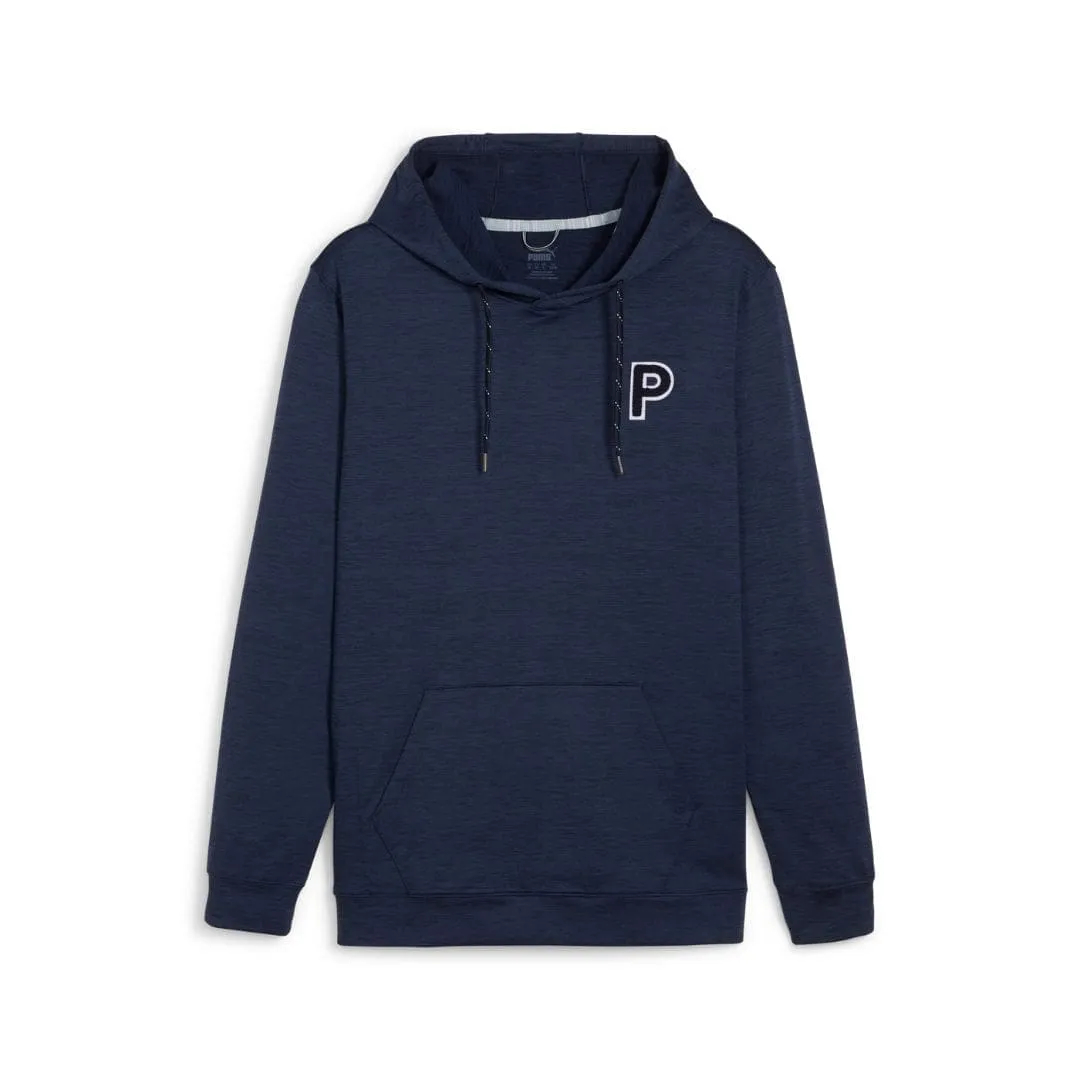 Puma Men's Cloudspun Patch Golf Hoodie (Deep Navy Heather)