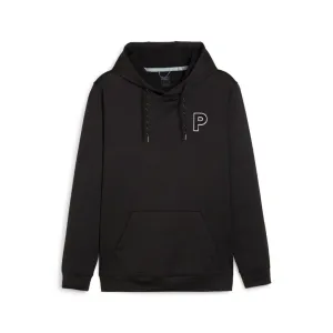 Puma Men's Cloudspun Patch Golf Hoodie (Puma Black Heather)