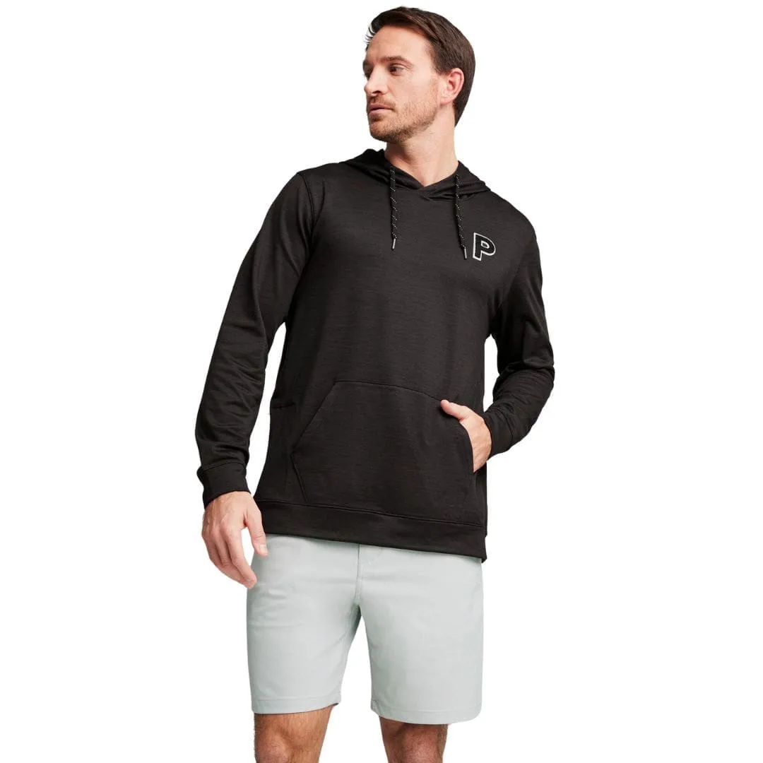 Puma Men's Cloudspun Patch Golf Hoodie (Puma Black Heather)
