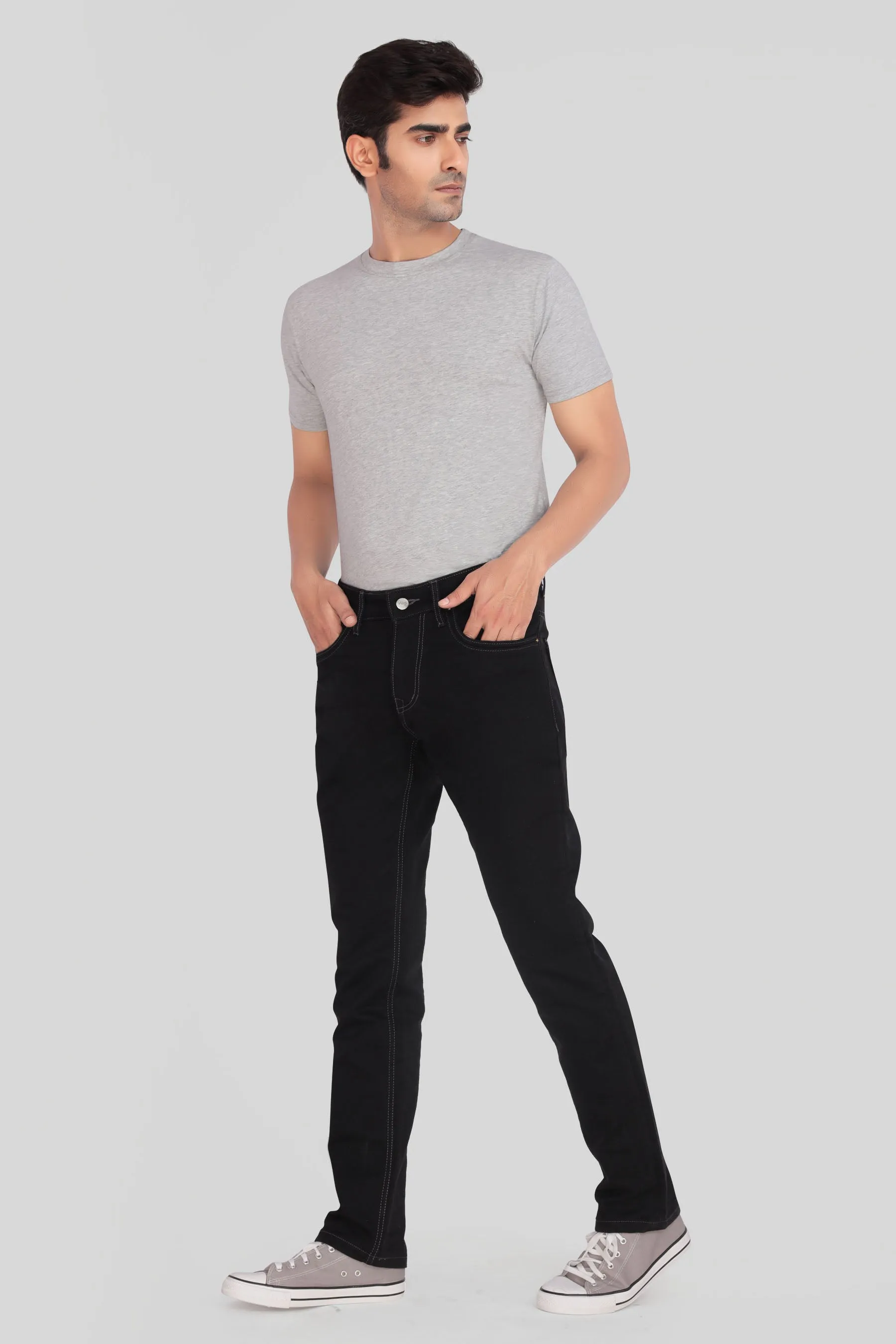 Pure Black Skinny Fit