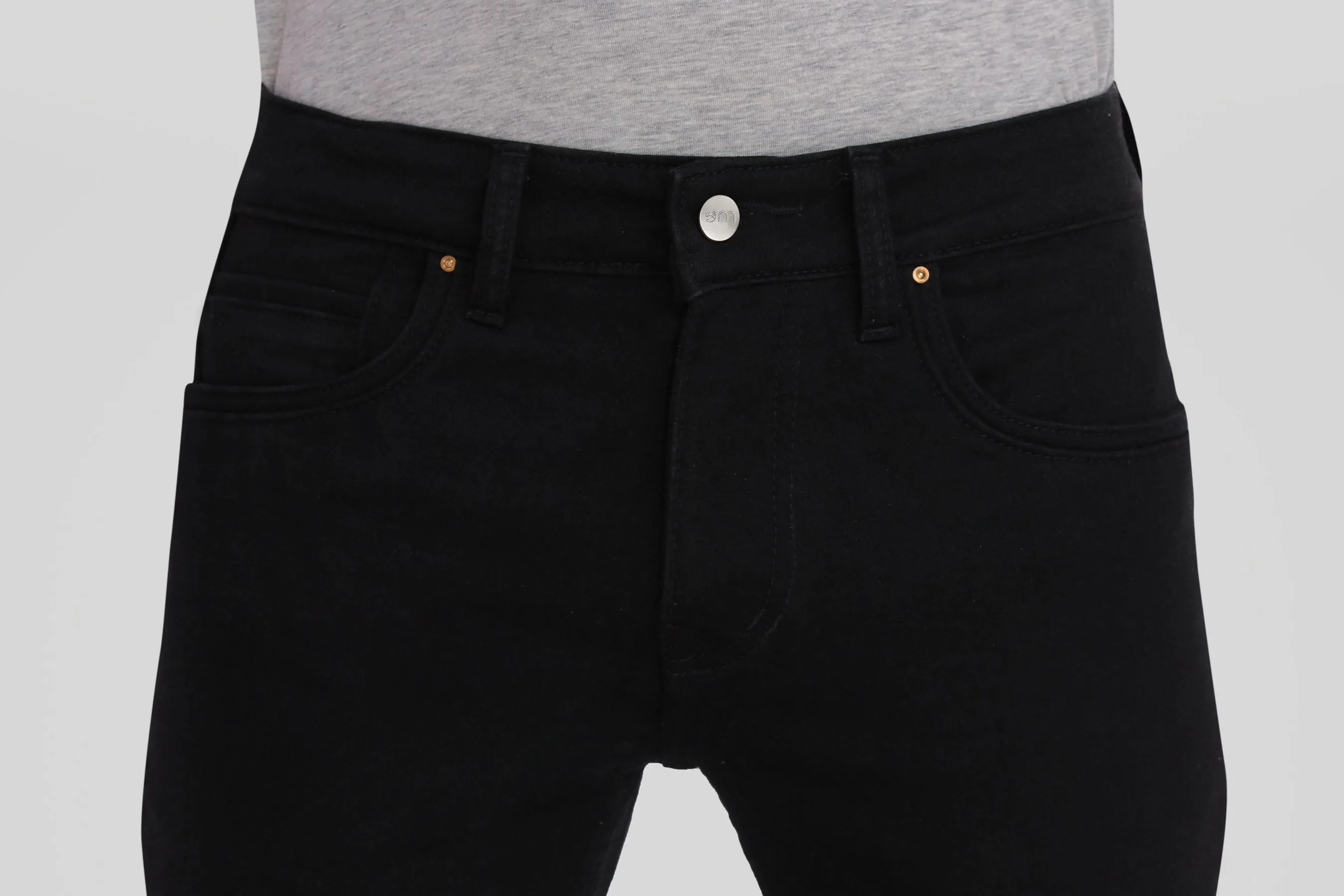 Pure Black Skinny Fit