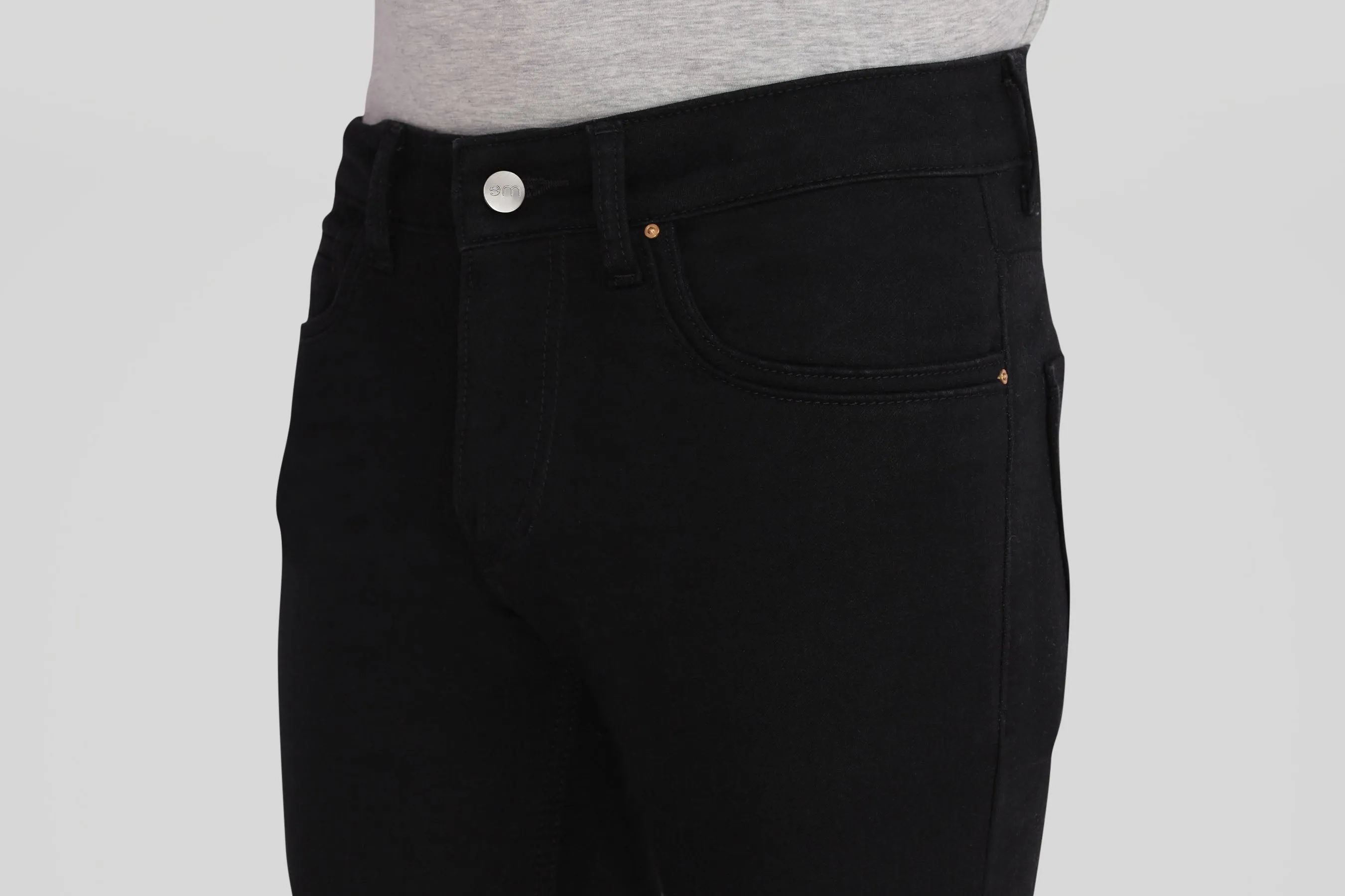 Pure Black Skinny Fit
