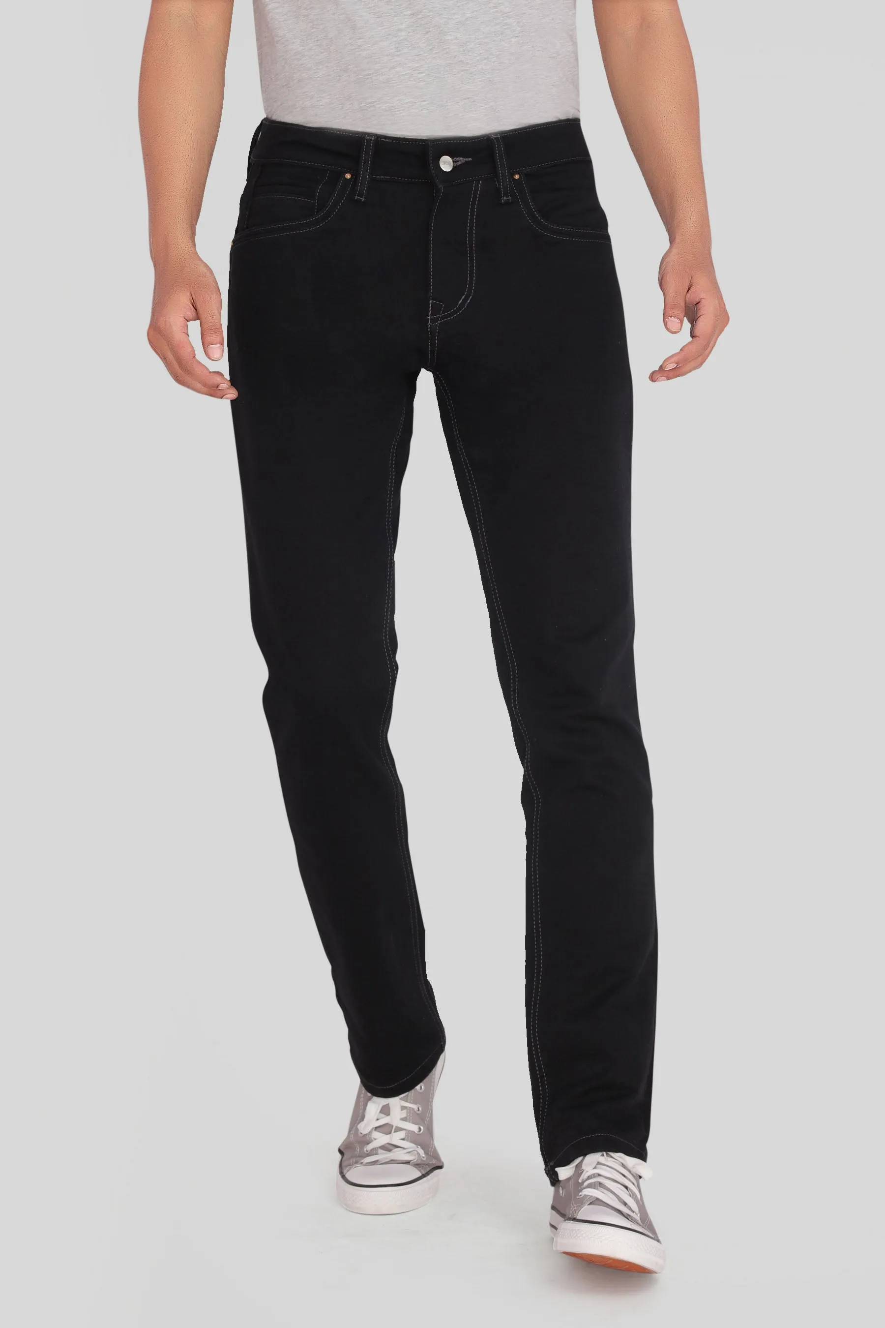 Pure Black Skinny Fit