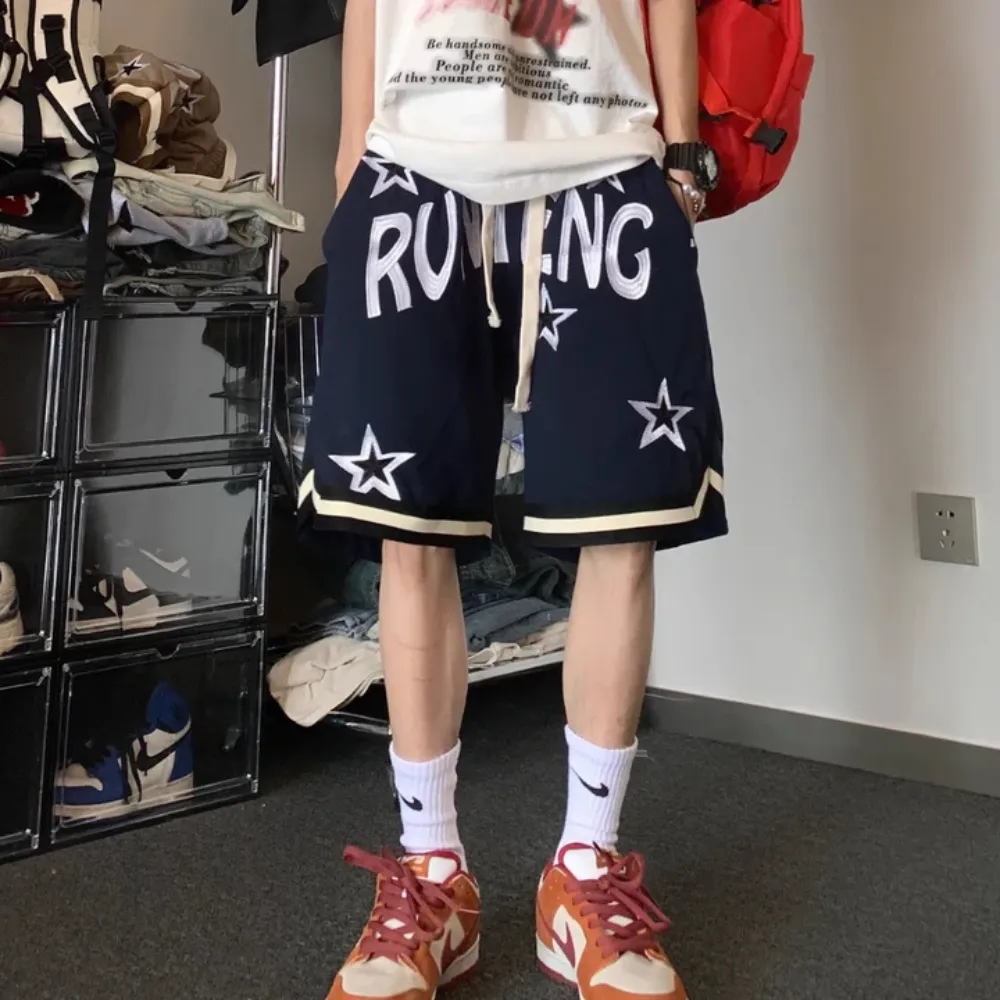 "American Star Letter Embroidery" Shorts