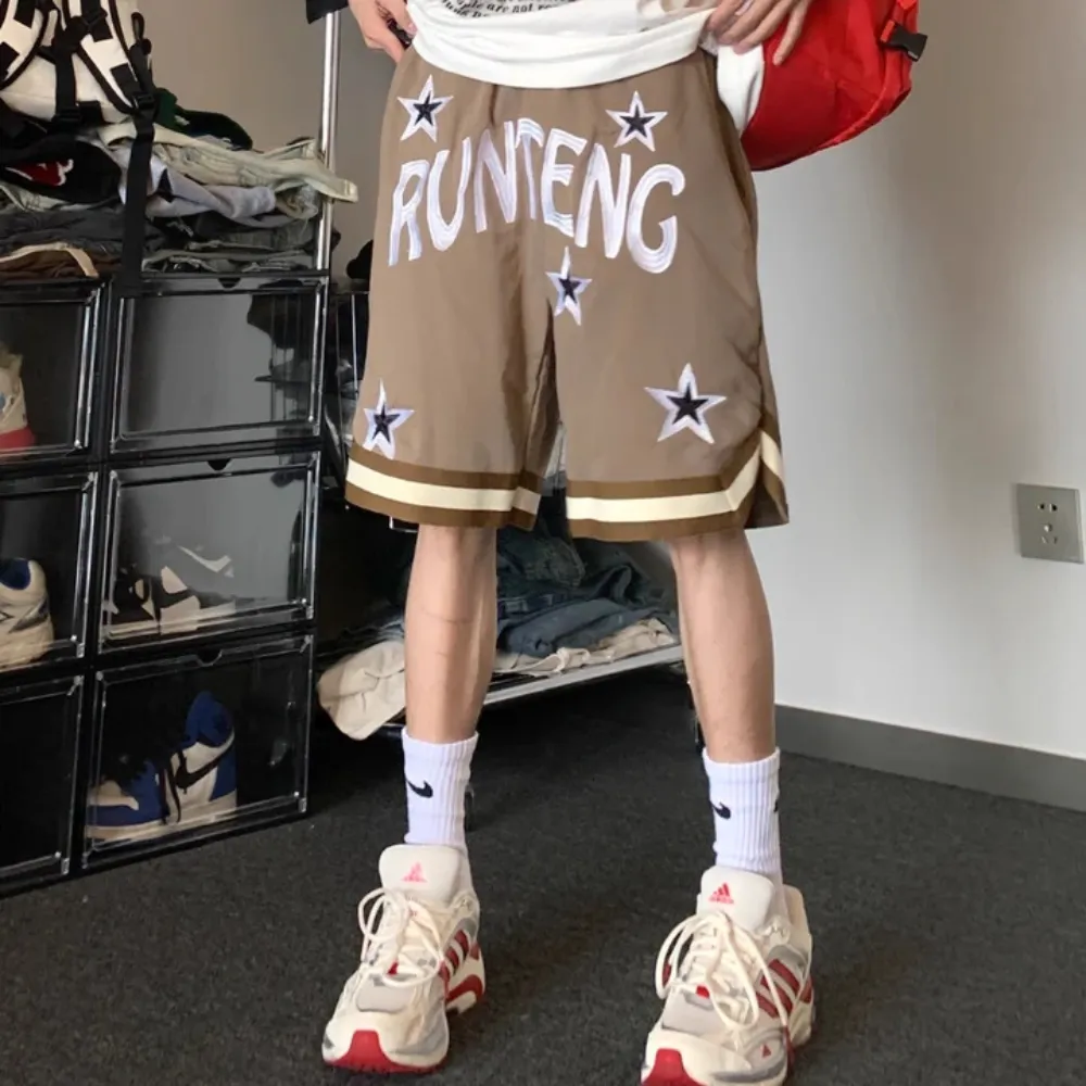 "American Star Letter Embroidery" Shorts