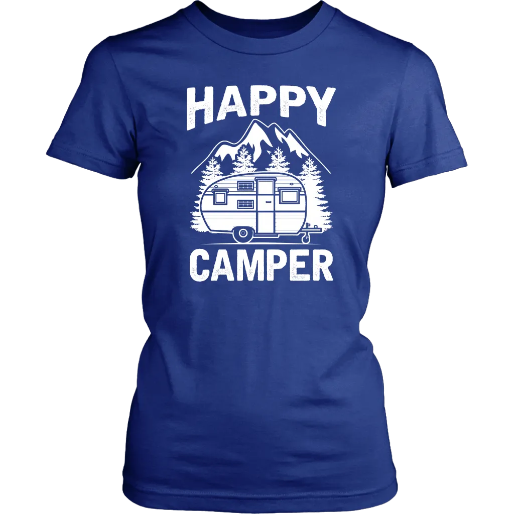 "Happy Camper" Trailer - Shirts and Hoodies