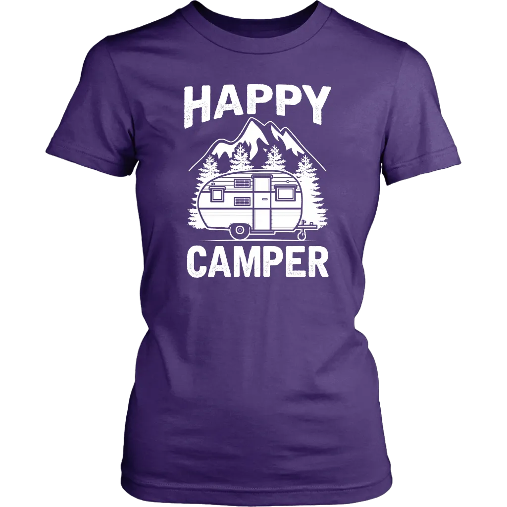 "Happy Camper" Trailer - Shirts and Hoodies