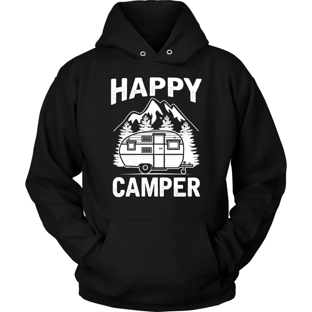 "Happy Camper" Trailer - Shirts and Hoodies