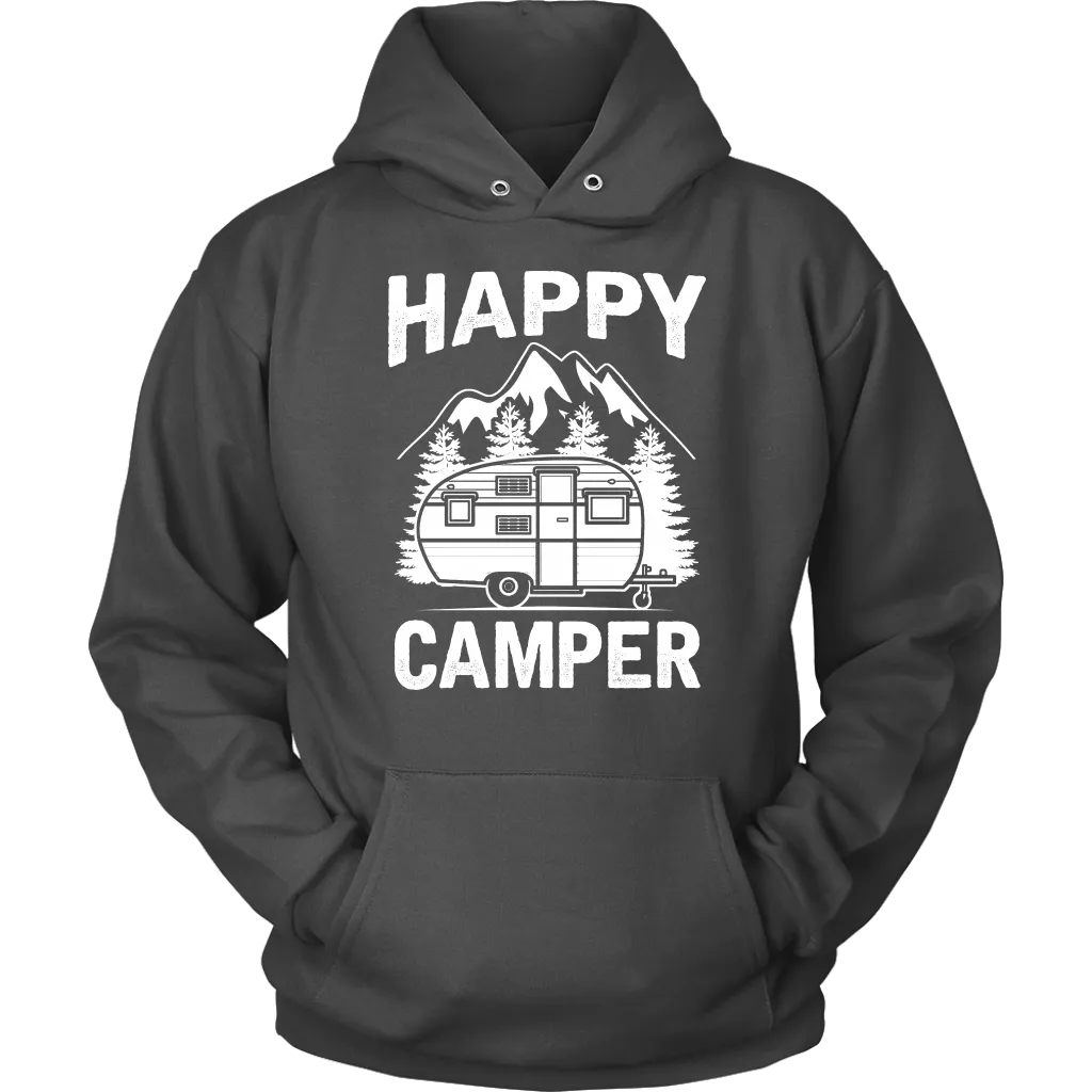 "Happy Camper" Trailer - Shirts and Hoodies
