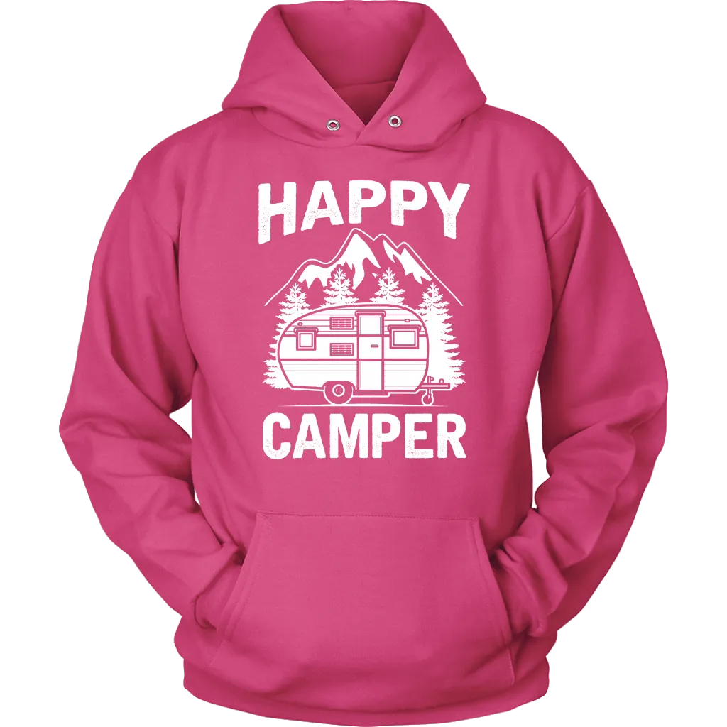 "Happy Camper" Trailer - Shirts and Hoodies