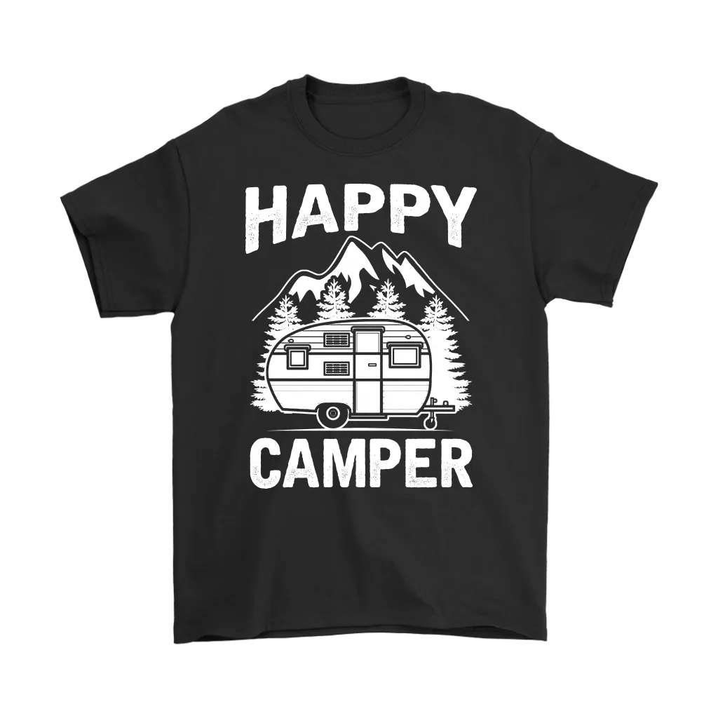 "Happy Camper" Trailer - Shirts and Hoodies
