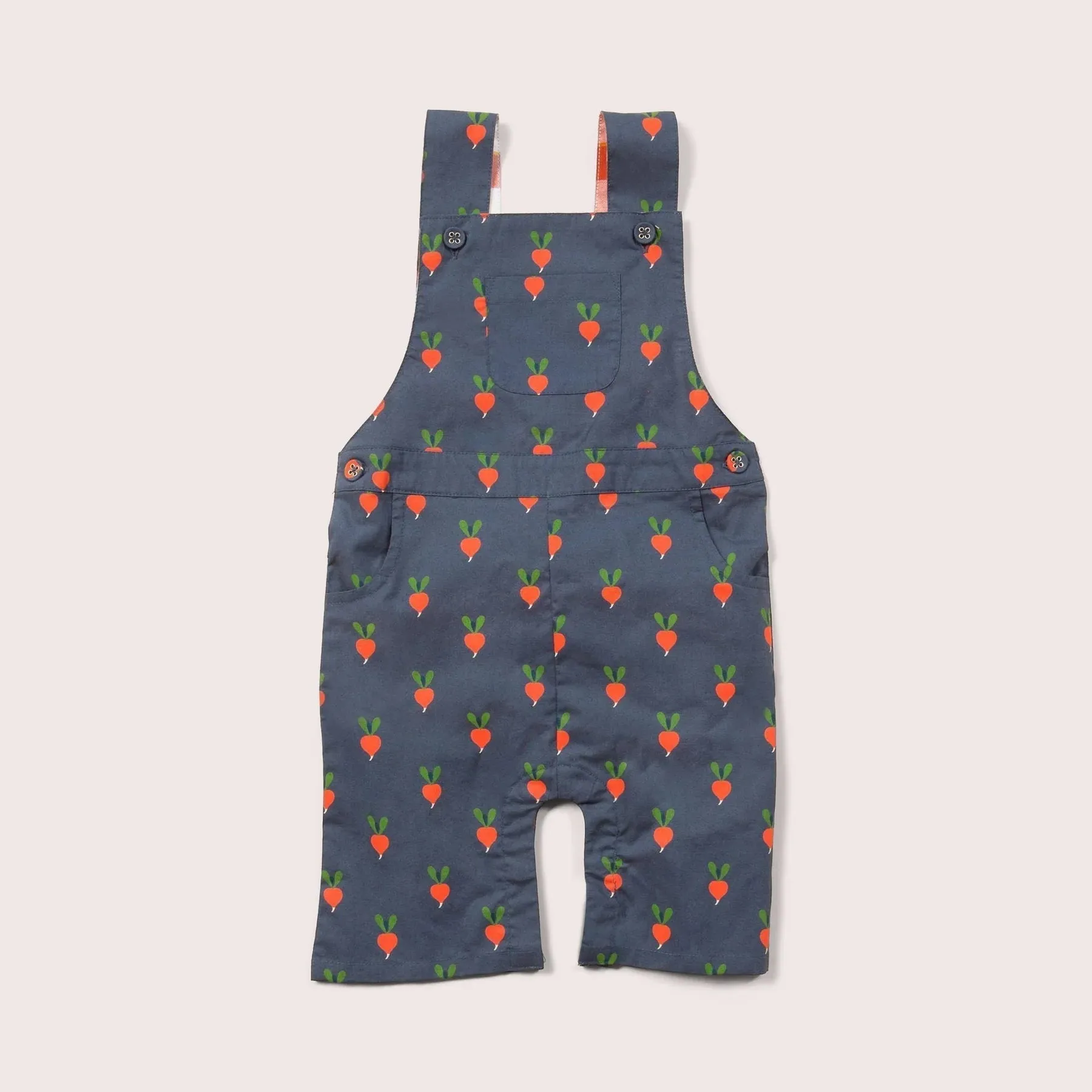 Radical Radish Summer Dungarees - 2 Left Size 6-9 & 9-12 months