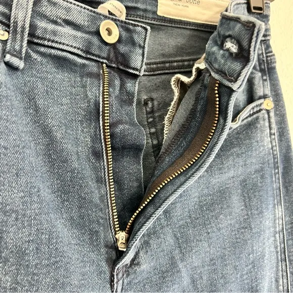 Rag &amp; Bone Nina High-Rise Ankle Skinny Jean in Medium Wash Size 27