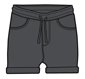 RAGS Essentials Girl Shorts with Rolled Hem - Phantom