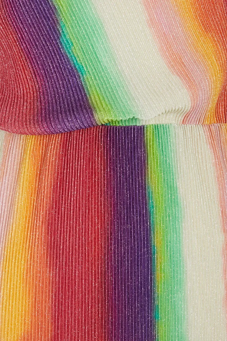 Rainbow Plisse Dress