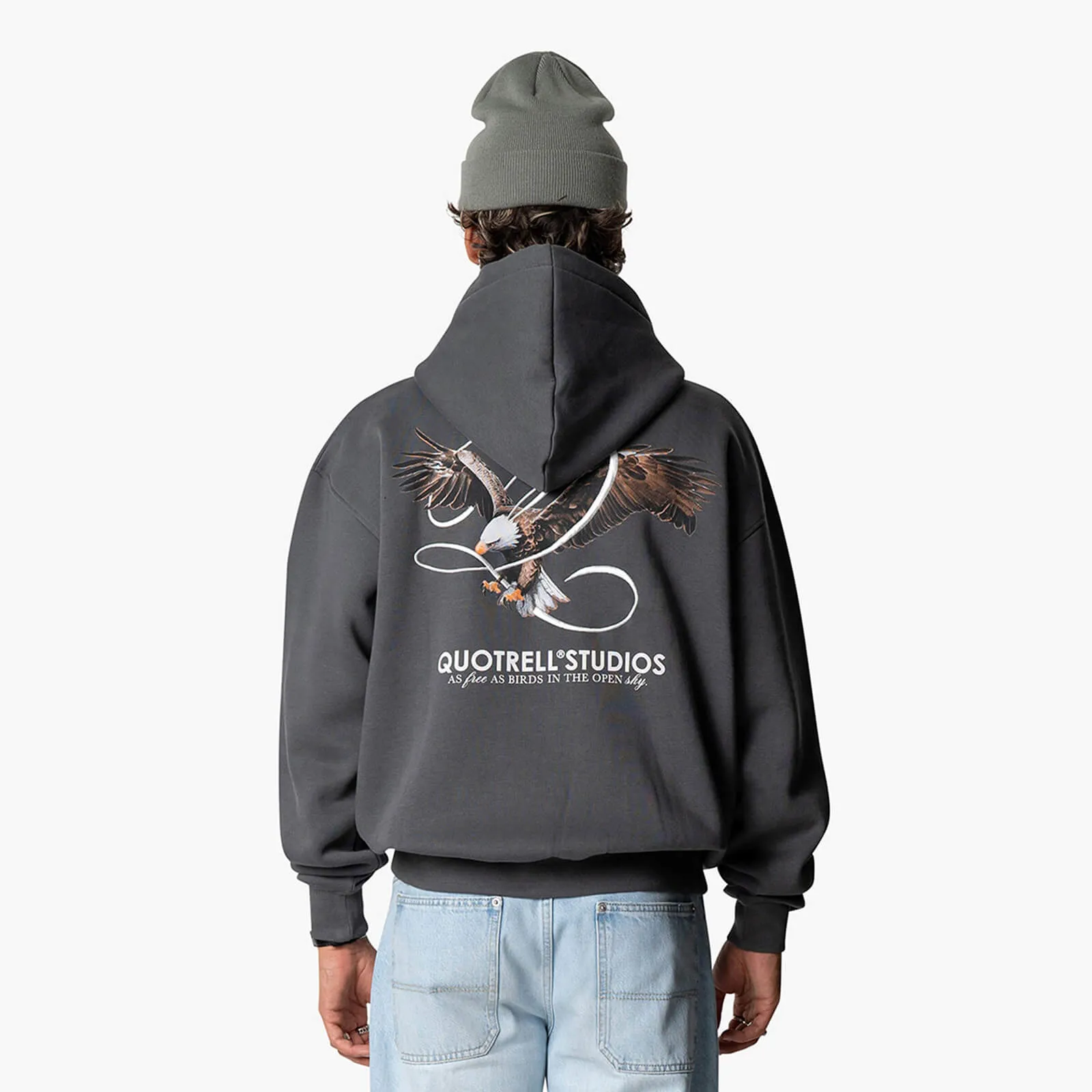 RAPTOR HOODIE | ANTHRACITE/WHITE