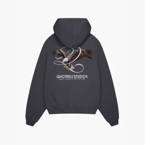 RAPTOR HOODIE | ANTHRACITE/WHITE