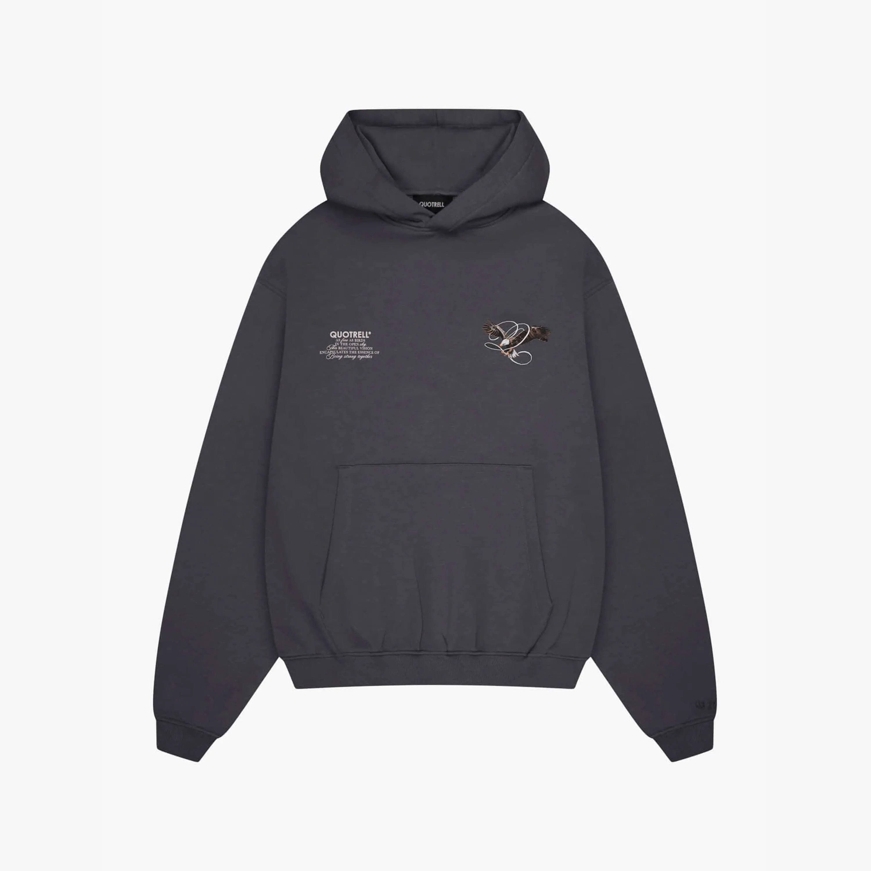 RAPTOR HOODIE | ANTHRACITE/WHITE