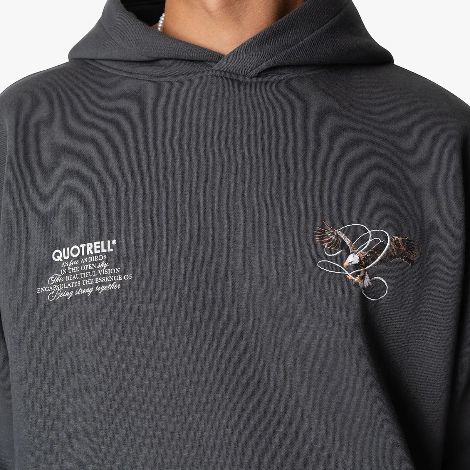 RAPTOR HOODIE | ANTHRACITE/WHITE
