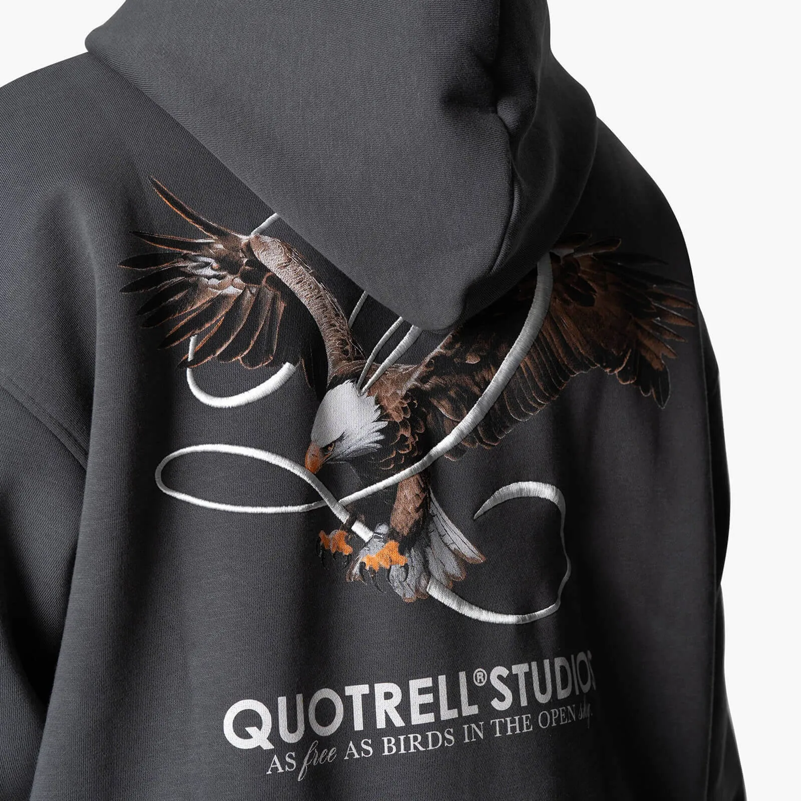 RAPTOR HOODIE | ANTHRACITE/WHITE