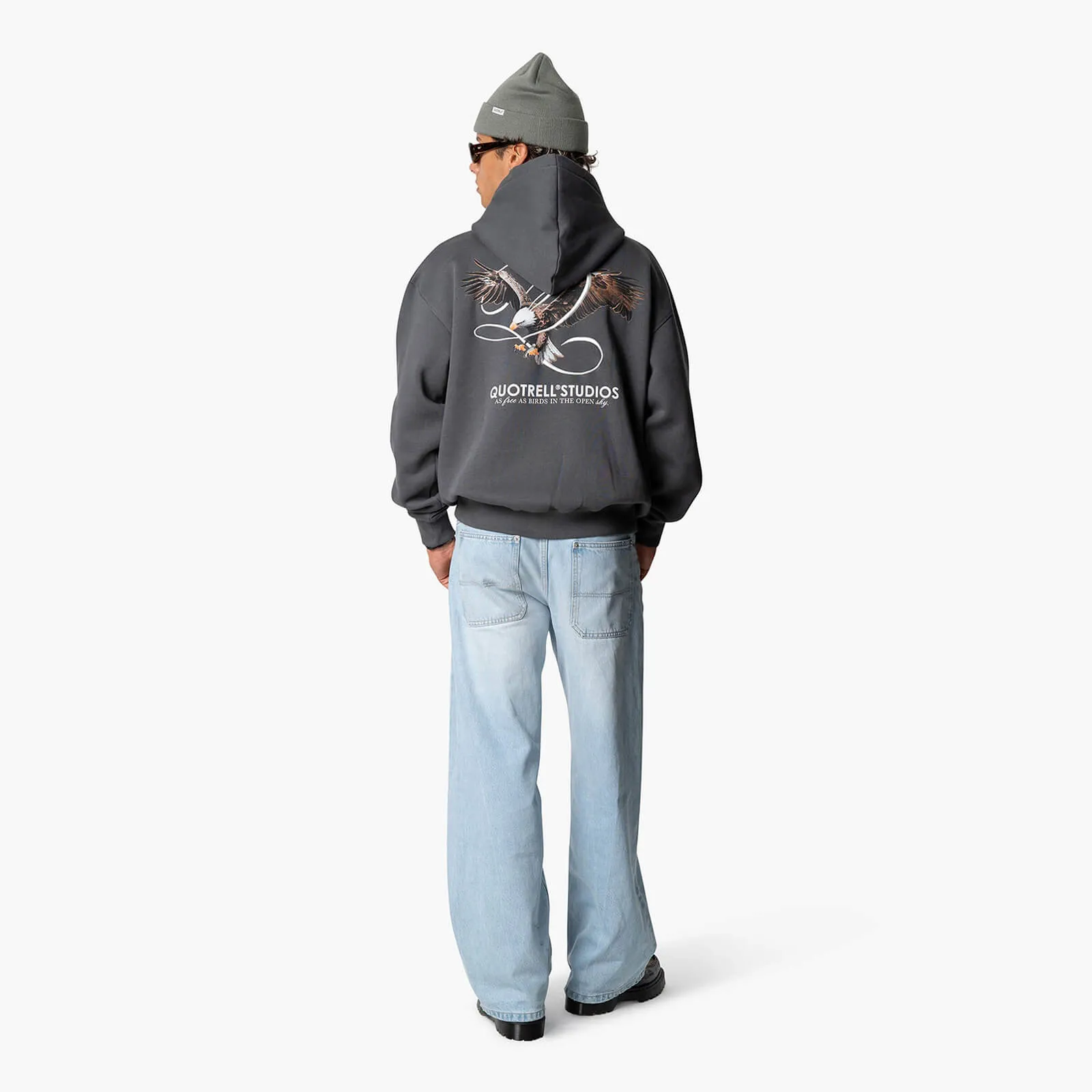 RAPTOR HOODIE | ANTHRACITE/WHITE