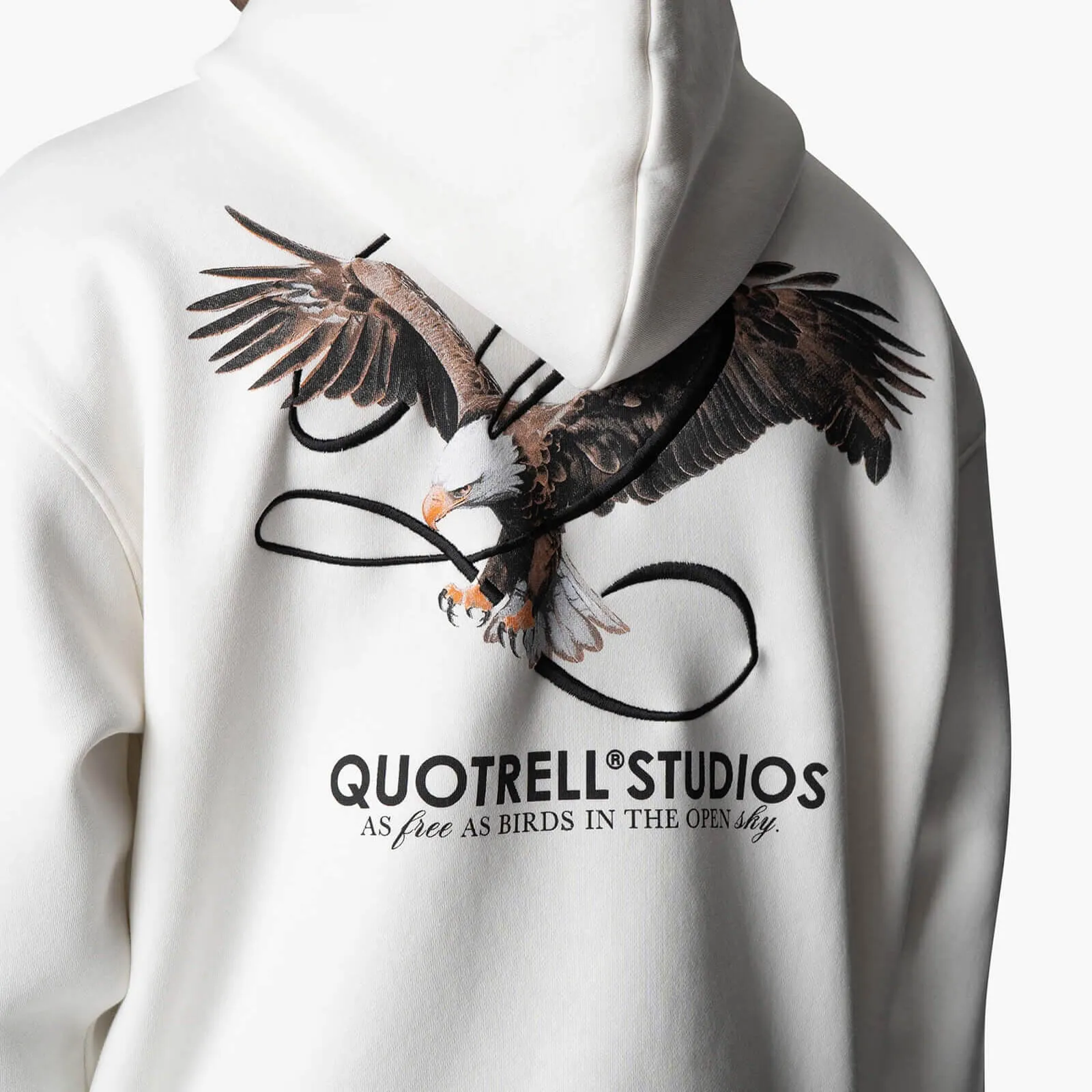 RAPTOR HOODIE | OFF WHITE/BLACK