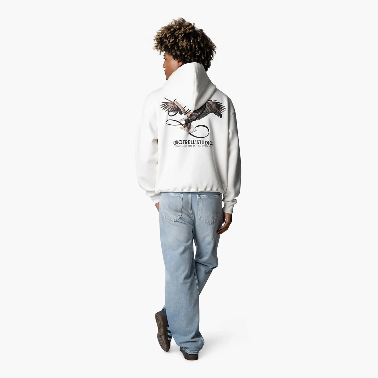 RAPTOR HOODIE | OFF WHITE/BLACK