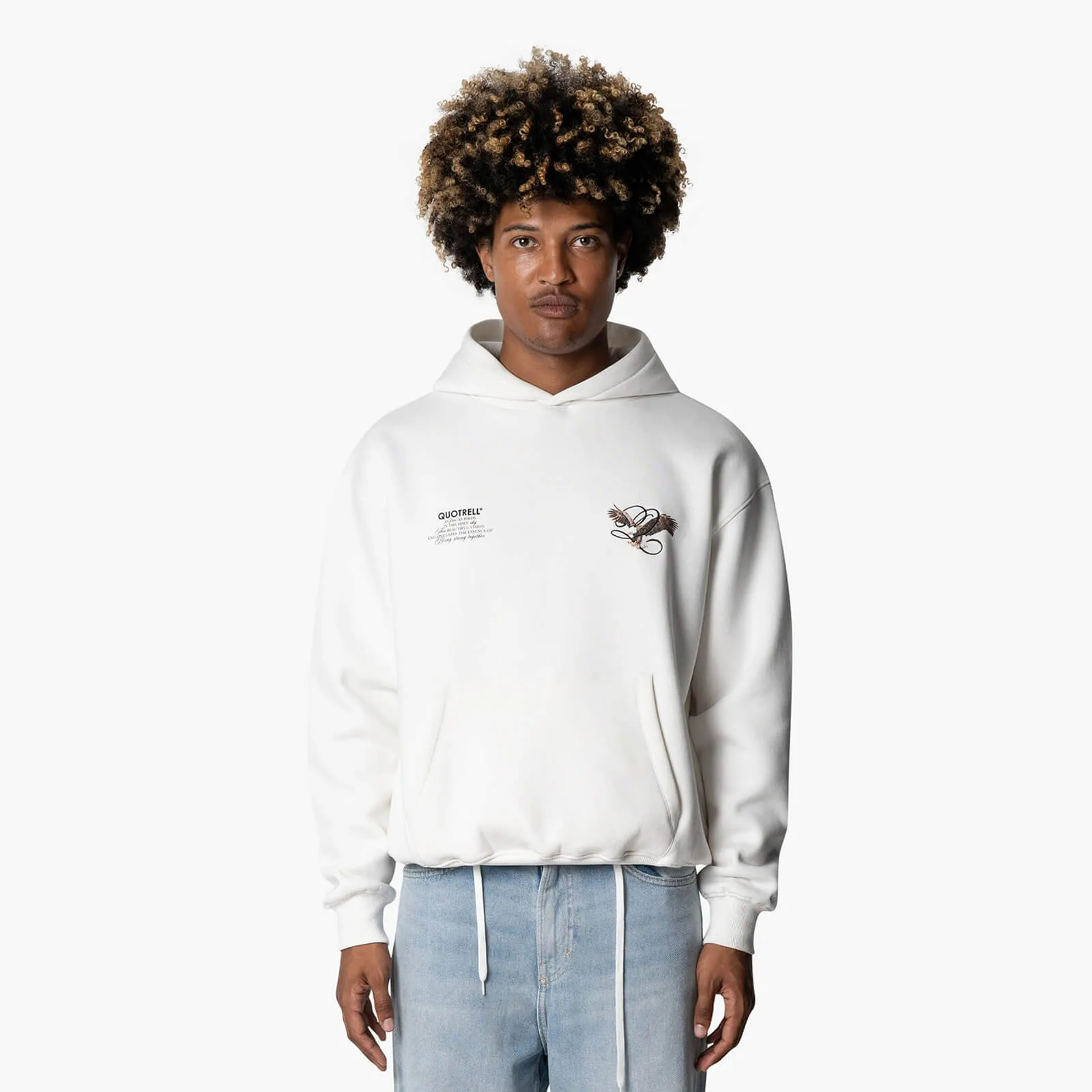 RAPTOR HOODIE | OFF WHITE/BLACK