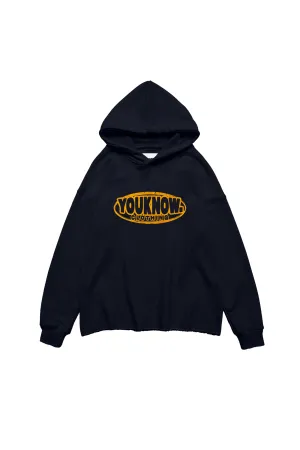RAW HEM HOODIE | Black