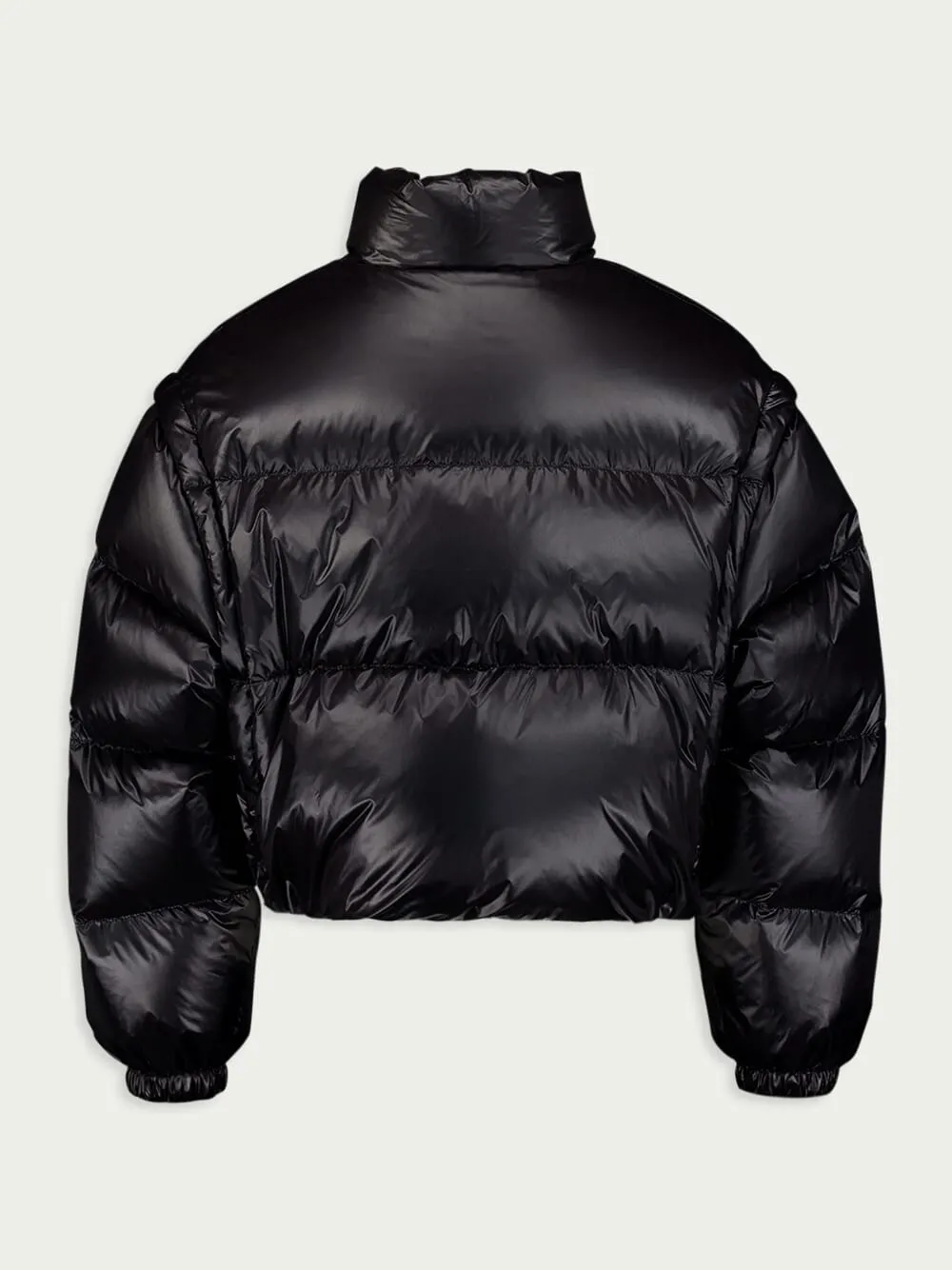 Re-Nylon Cropped Convertible Down Jacket