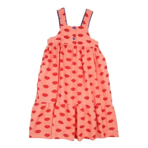 Red lips layered dress by Piupiuchick