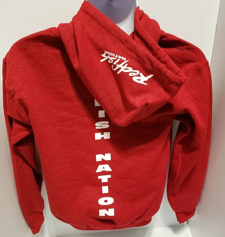 Redfish Nation Winter Heavy Cotton Hoodies - Red