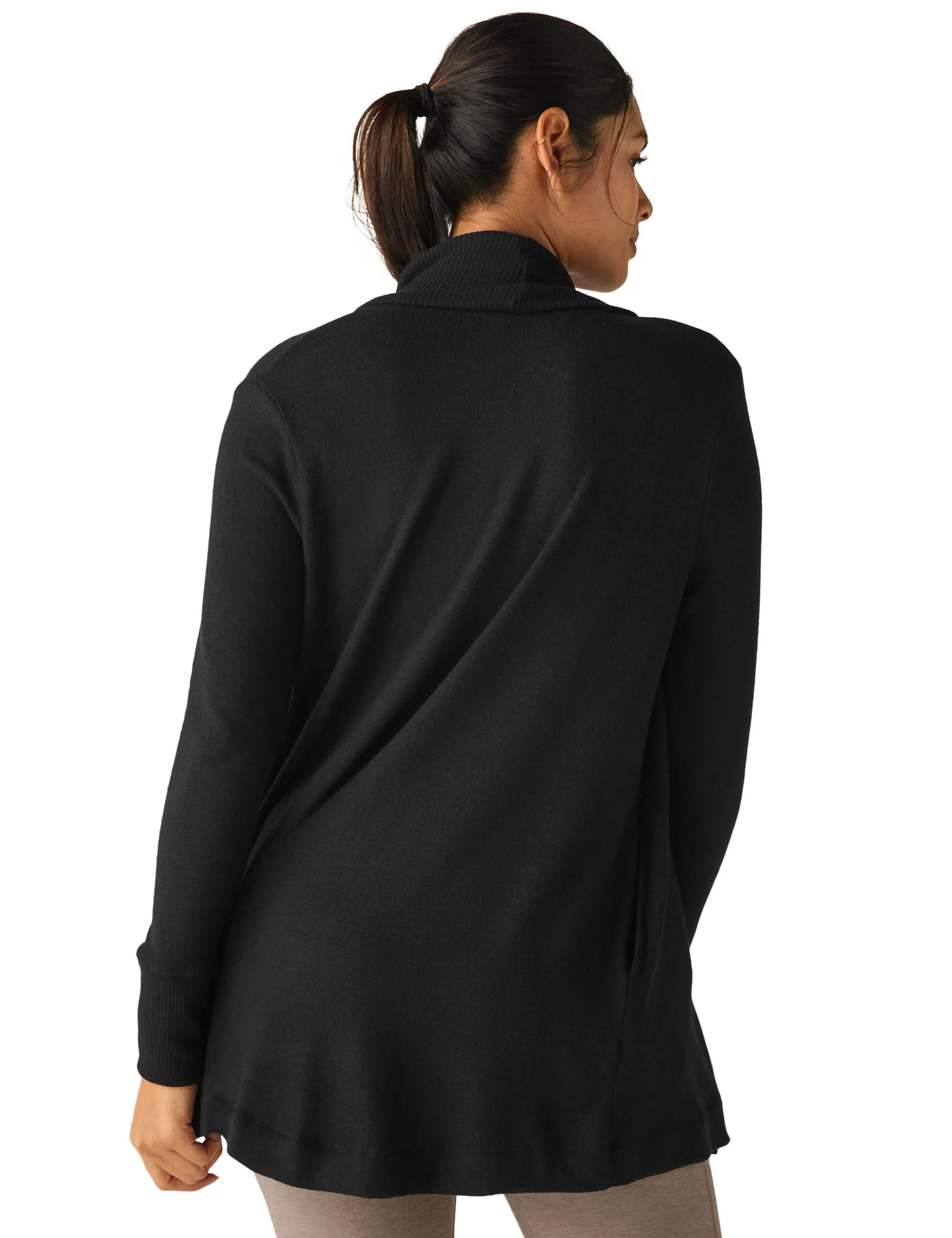 RELAX RIB CARDIGANBLACK