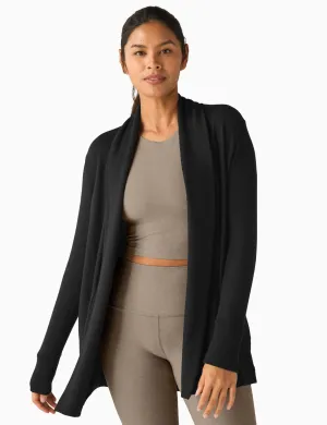 RELAX RIB CARDIGANBLACK