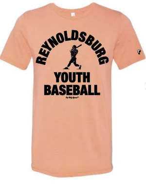 REYNOLDSBURG YOUTH BASEBALL THROWBACK TEE