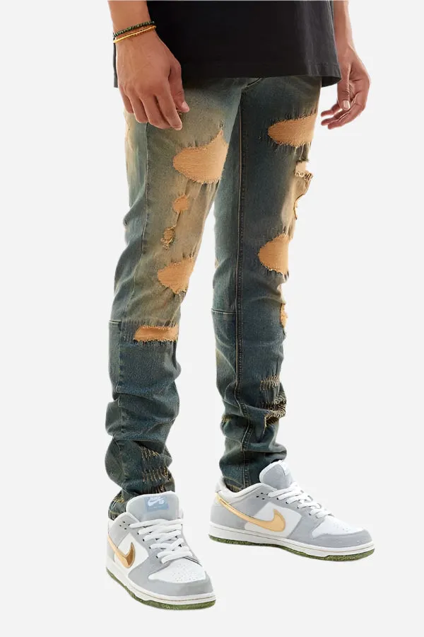 Rip & Repair Jeans - Skinny Fit