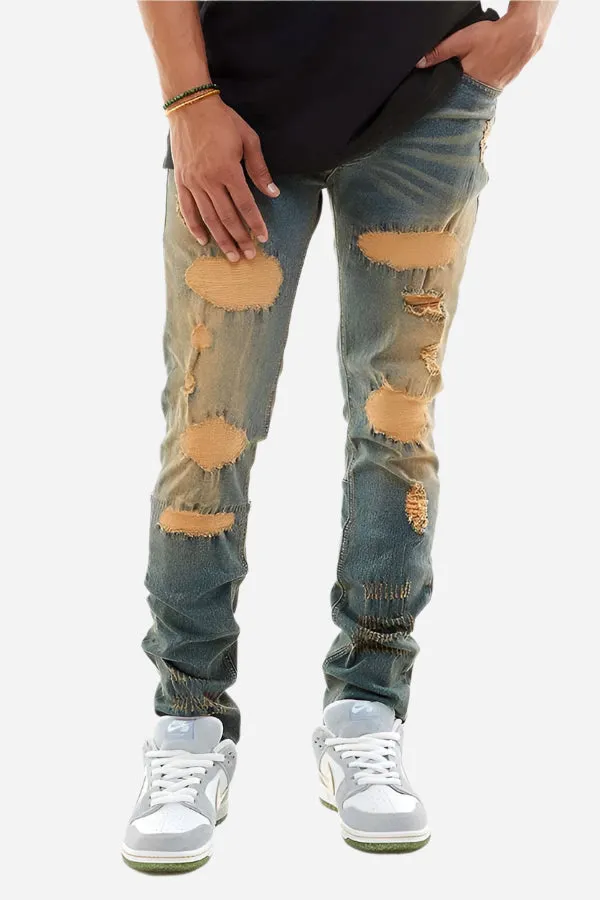 Rip & Repair Jeans - Skinny Fit