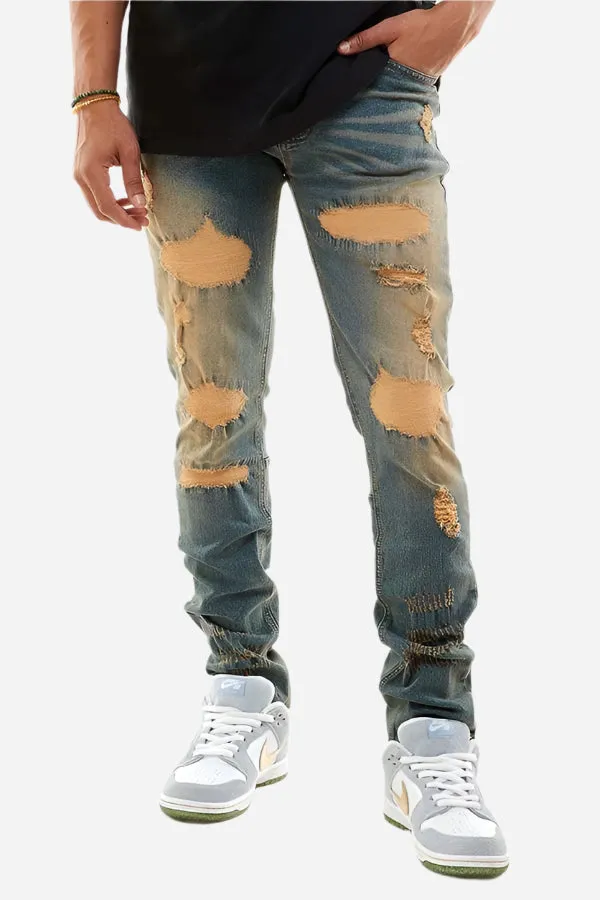 Rip & Repair Jeans - Skinny Fit