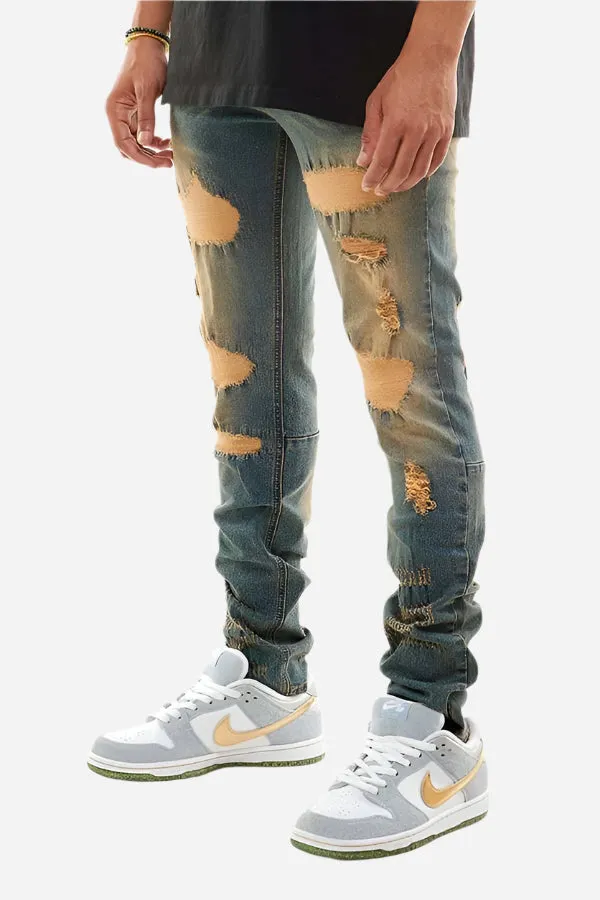 Rip & Repair Jeans - Skinny Fit
