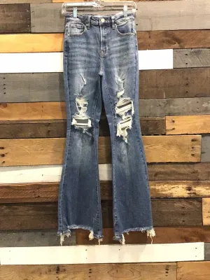 Risen High-Rise Distressed Flares