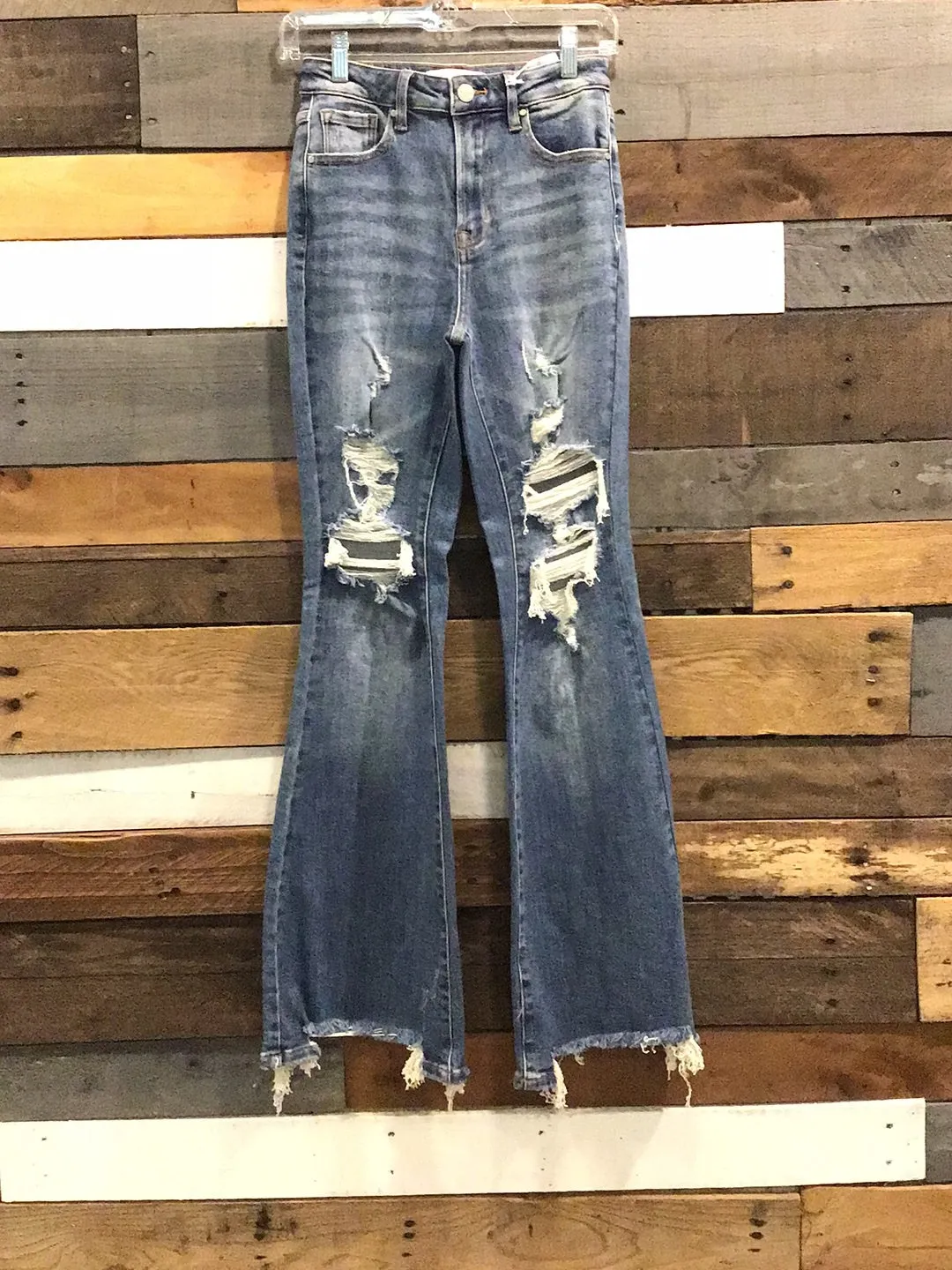Risen High-Rise Distressed Flares