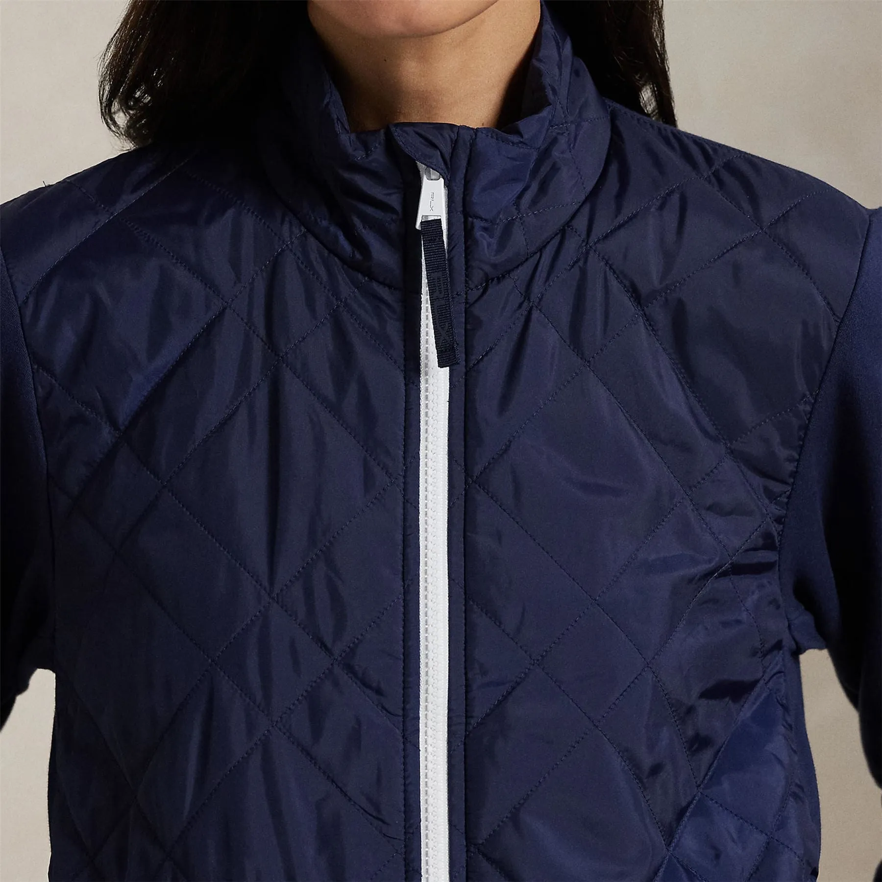 RLX Full Zip Cropped Tech Terry Jacket Refined Navy