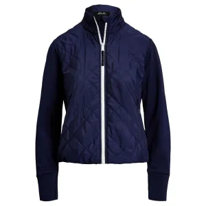 RLX Full Zip Cropped Tech Terry Jacket Refined Navy