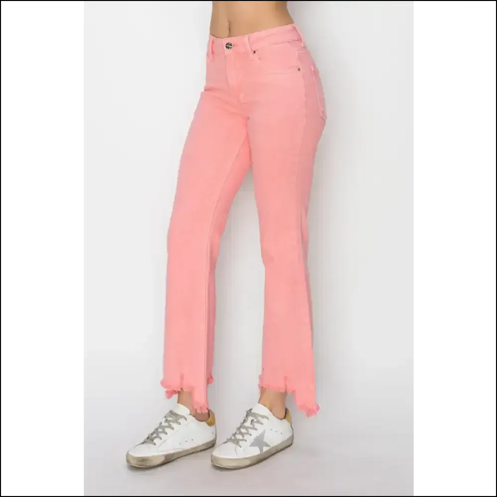 Rock your Confidence in Needful Things Trendy Raw Hem Bootcut Jeans 😂✨